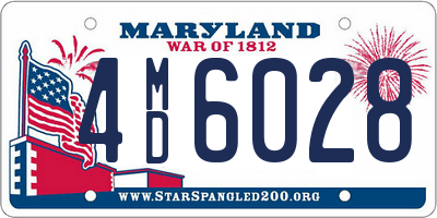 MD license plate 4MD6028