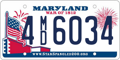 MD license plate 4MD6034