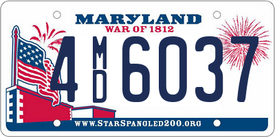 MD license plate 4MD6037