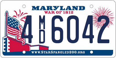 MD license plate 4MD6042