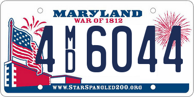 MD license plate 4MD6044