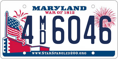 MD license plate 4MD6046