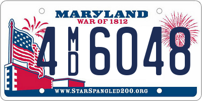 MD license plate 4MD6048