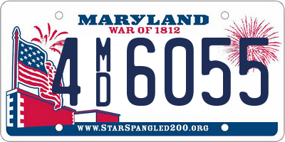 MD license plate 4MD6055