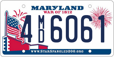 MD license plate 4MD6061