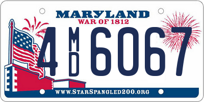 MD license plate 4MD6067