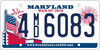 MD license plate 4MD6083