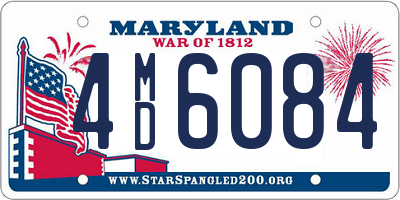 MD license plate 4MD6084