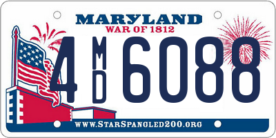 MD license plate 4MD6088