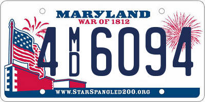 MD license plate 4MD6094