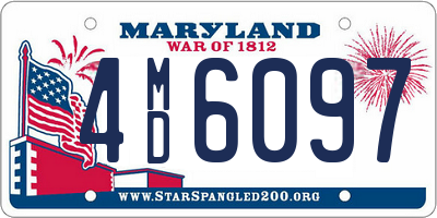 MD license plate 4MD6097