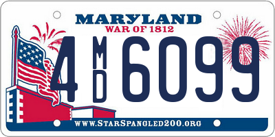 MD license plate 4MD6099