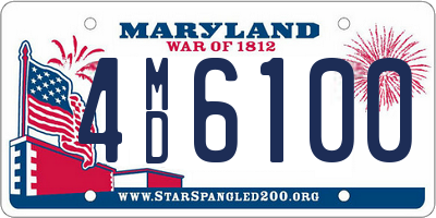 MD license plate 4MD6100