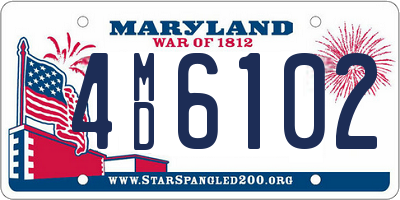 MD license plate 4MD6102