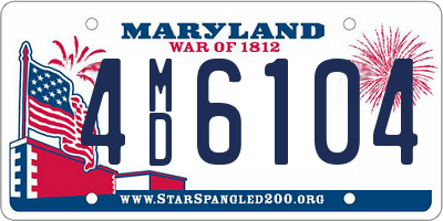 MD license plate 4MD6104