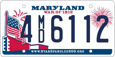 MD license plate 4MD6112
