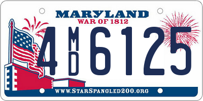 MD license plate 4MD6125