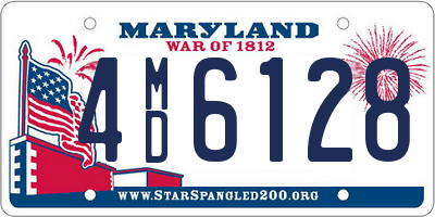 MD license plate 4MD6128
