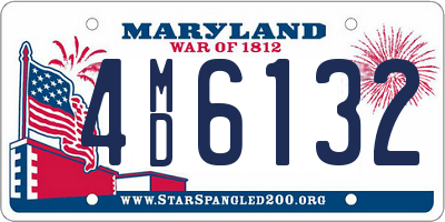 MD license plate 4MD6132