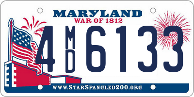 MD license plate 4MD6133