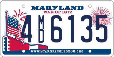 MD license plate 4MD6135