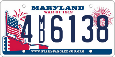 MD license plate 4MD6138