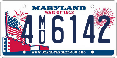 MD license plate 4MD6142