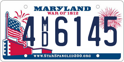 MD license plate 4MD6145