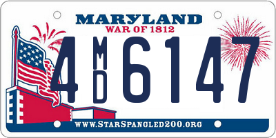 MD license plate 4MD6147