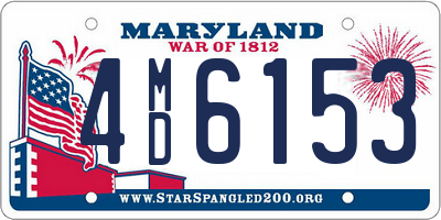 MD license plate 4MD6153