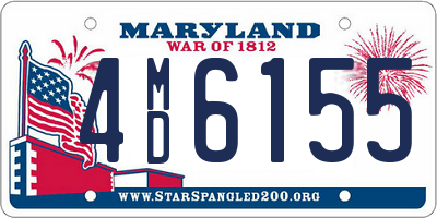 MD license plate 4MD6155