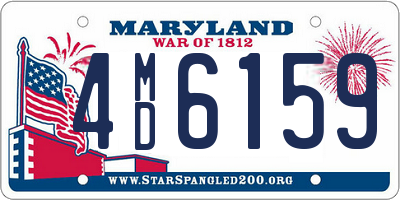 MD license plate 4MD6159