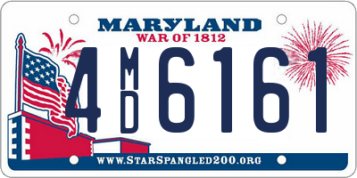 MD license plate 4MD6161