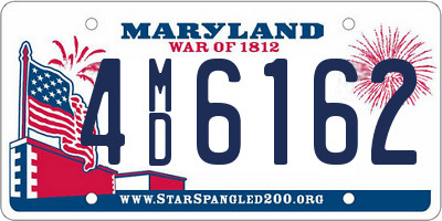 MD license plate 4MD6162