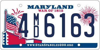 MD license plate 4MD6163