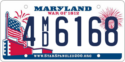 MD license plate 4MD6168