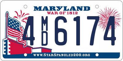 MD license plate 4MD6174