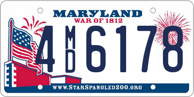 MD license plate 4MD6178