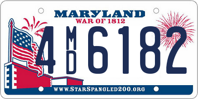 MD license plate 4MD6182