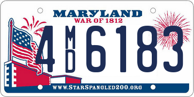 MD license plate 4MD6183