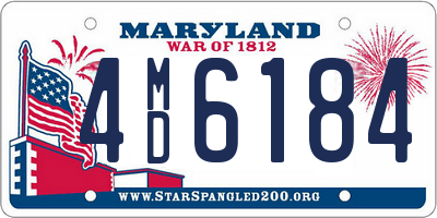 MD license plate 4MD6184