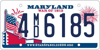 MD license plate 4MD6185