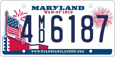 MD license plate 4MD6187