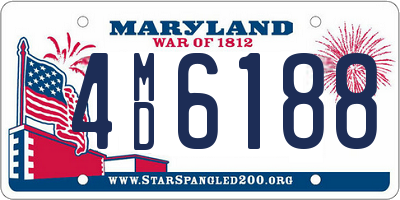 MD license plate 4MD6188