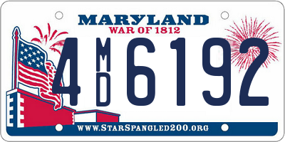 MD license plate 4MD6192