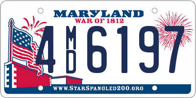 MD license plate 4MD6197