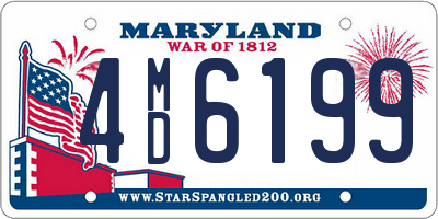 MD license plate 4MD6199