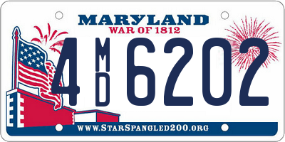 MD license plate 4MD6202