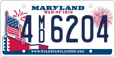 MD license plate 4MD6204