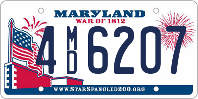MD license plate 4MD6207